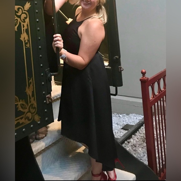 Aidan Aidan Mattox Black High Low dress - Picture 4 of 16